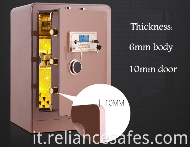  finger lock bank safe deposit money safe box